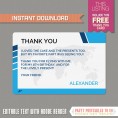 Airplane Boarding Pass with FREE Thank You Card